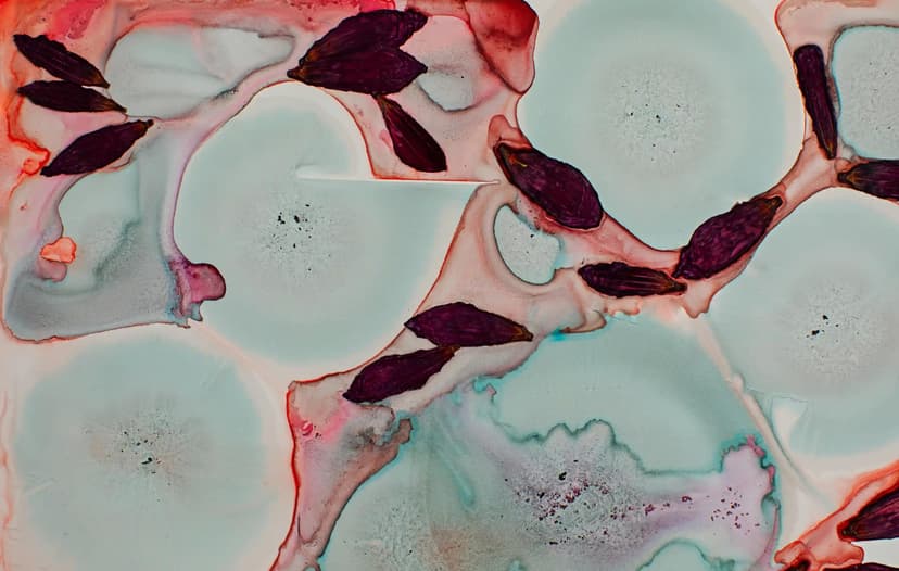 abstract image of textures under microscope